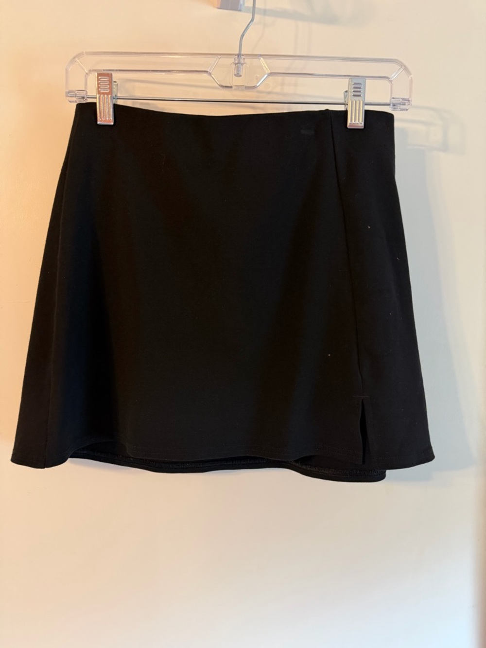 American Eagle Outfitters Black Mini Skort with Small Side Slit
